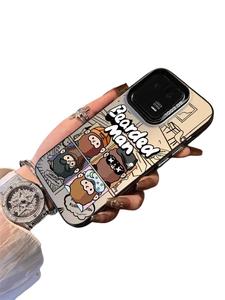 เคสมือถือ JD 14 สีเงิน หัวการ์ตูน สีเงิน เหมาะกับ iPhone 14 เคสมือถือ หัวการ์ตูน สีเงิน สัมผัสเรียบ 12spro รวมทุกอย่าง