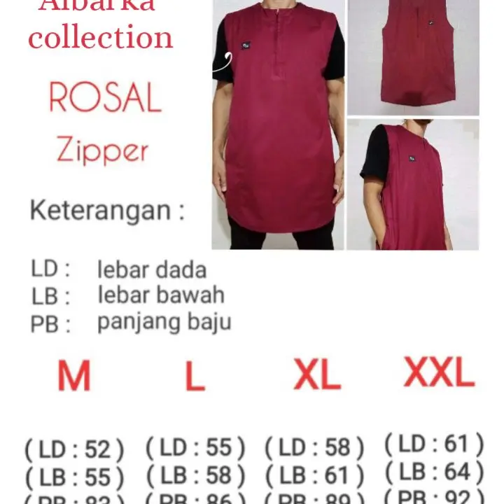ROSAL / ROMPI SHOLAT / ROMPI PRIA MUSLIM / ROMPI PRIA DEWASA - bahan katun toyobo, warna : hitam, krem, milo, navy, abu tua dll.. 6