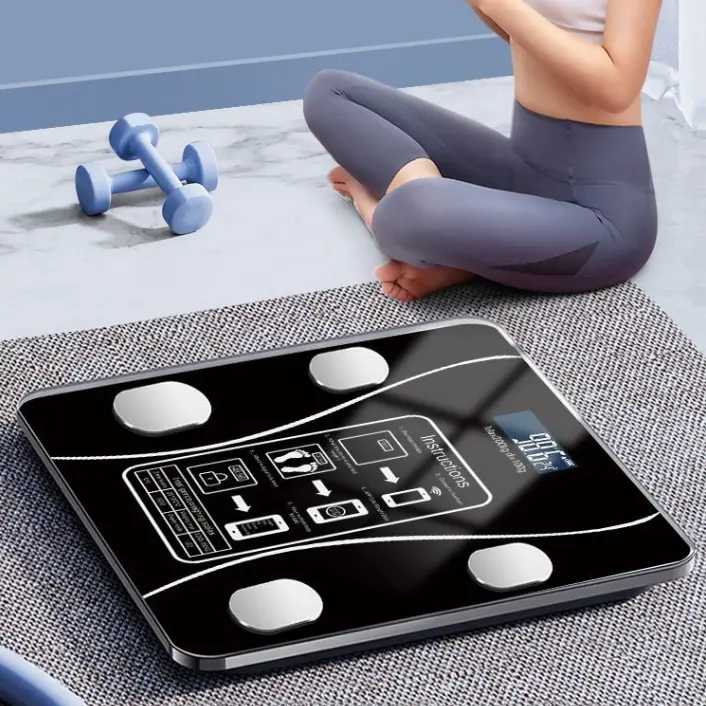 BISA COD 6152 Timbangan Badan Digital / Smart Body Fat Scale LED Bluetooth Aplikasi 2