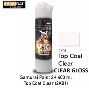 Samurai Paint 2K01 2K 400ml Clear Glossy  Pilok Pilox Cat Semprot Samurai Clear 2K 400cc