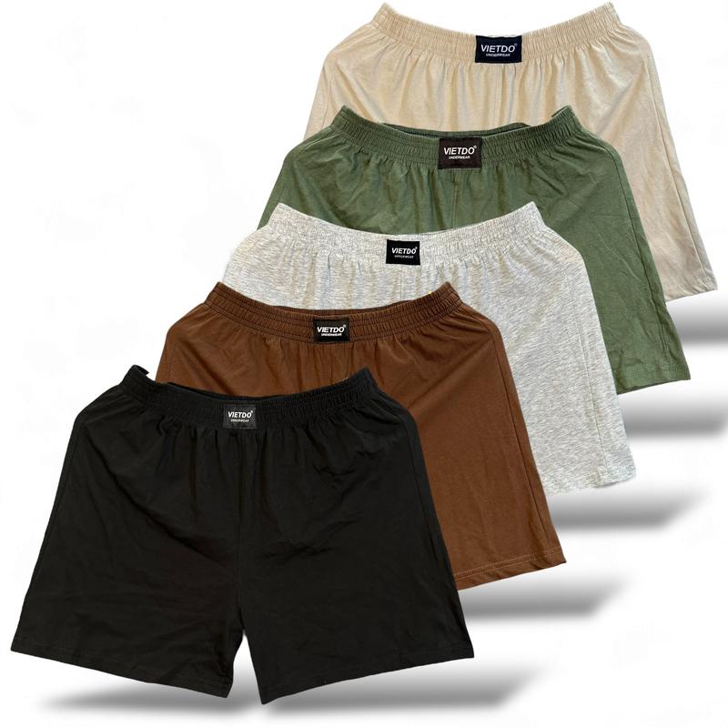  Combo 3 - 5 Quần Ngủ KHÔNG TÚI - MỎNG Quần Mặc Nhà Quần Đùi Mặc Ngủ Nam Nữ Chất Thun Cotton Thoải Mái Mát Mẻ 