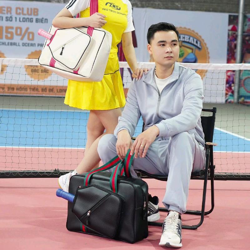 Túi Đựng Vợt PICKLEBALL - Chất Liệu Da PU 1.4 Cao Cấp - Sport  Bag - Túi Thể Thao - Thương Hiệu Chất Lượng Cao - Nam Nữ
