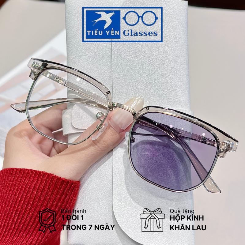 Mã 9539B - Kính cận đổi màu Giành Cho Học Sinh Sinh Viên - Mắt Kính Đổi Màu Khi Ra Nắng Ngăn Tia UV Từ 0-4.00 Độ From Vừa Giành Cho Nam Nữ Dưới 35 Tuổi