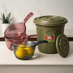 Paket hemat ember 30 Liter + gayung mandi transparan estetik