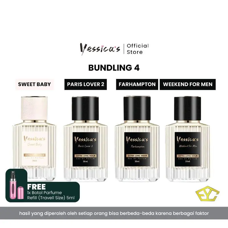 FYC - Paket Couple 4 Pcs  Yessica's Long Hour Parfume, New