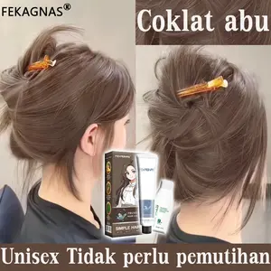 Produk impor warna rambut tanpa bleaching cat rambut ash brown cat rambut Mudah berwarna, warna sesuai hair color Pewarna Rambut Permanen cat rambut hair color （cat rambutcat rambut coklat，cat rambut brown milk tea，cat rambut brown，cat rambut garnier）