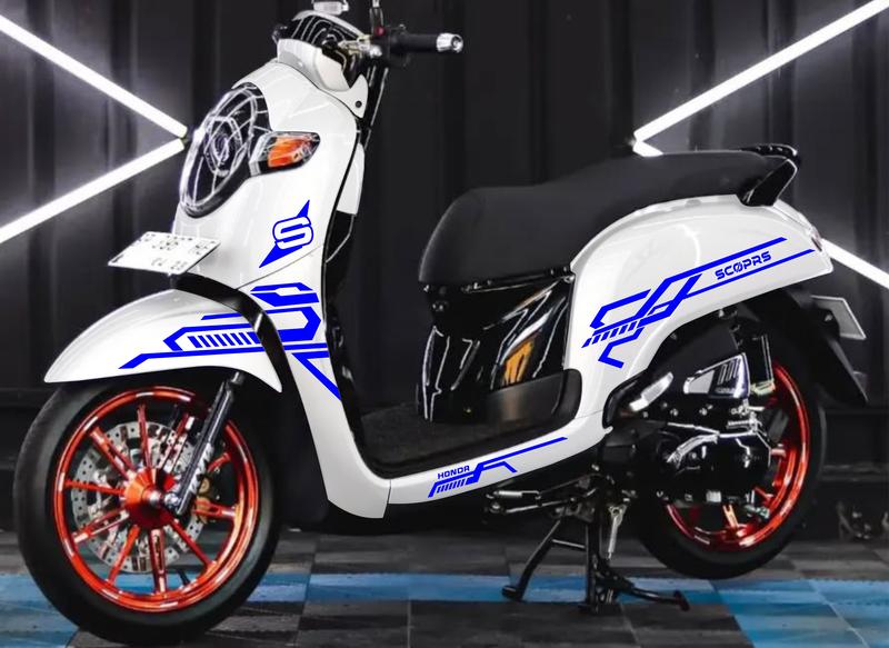 Product Introduction of STRIPING CUTTING STICKER HONDA SCOOPY ALL NEW 2017 - 2021 UNIVERSAL LIS VARIASI STIKER Motorcycle 6