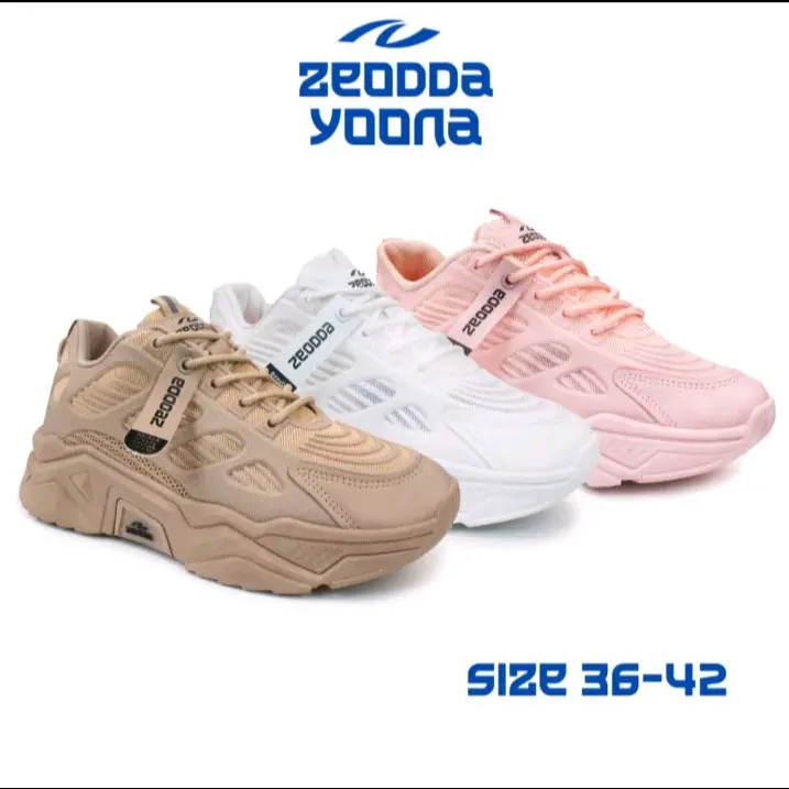 zeodda yoona sepatu sneakers wanita Korea sporty traning jogging