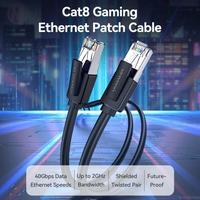 Gambar Vention Kabel LAN RJ45 Cat8 Cat 8 SFTP 40Gbps Gaming Gigabit Ethernet Patch 40Gbps 15 Meter 15M Black - IKKBN dari Vention Tangerang Kab. Tangerang 2 Tokopedia