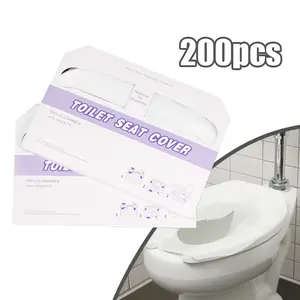 200Pcs Hygiene Toilet Seat Cover Alas Toilet Duduk Waterproof Travel