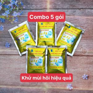 (Combo 5 gói) Bitico Bột Thông Bồn Cầu Bitico - Khử Mùi Hôi & Làm Tiêu Phân - Chống Tắc Nghẽn Bồn Cầu - Men Xử Lý Bể Phốt An Toàn Không Độc Hại