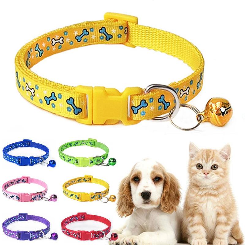 Product Introduction of Kitten Buckle Cat Accessories Delicate With Bell Adjustable Neck Strap Dog Necklace Pet Collars Pet Supplies 13