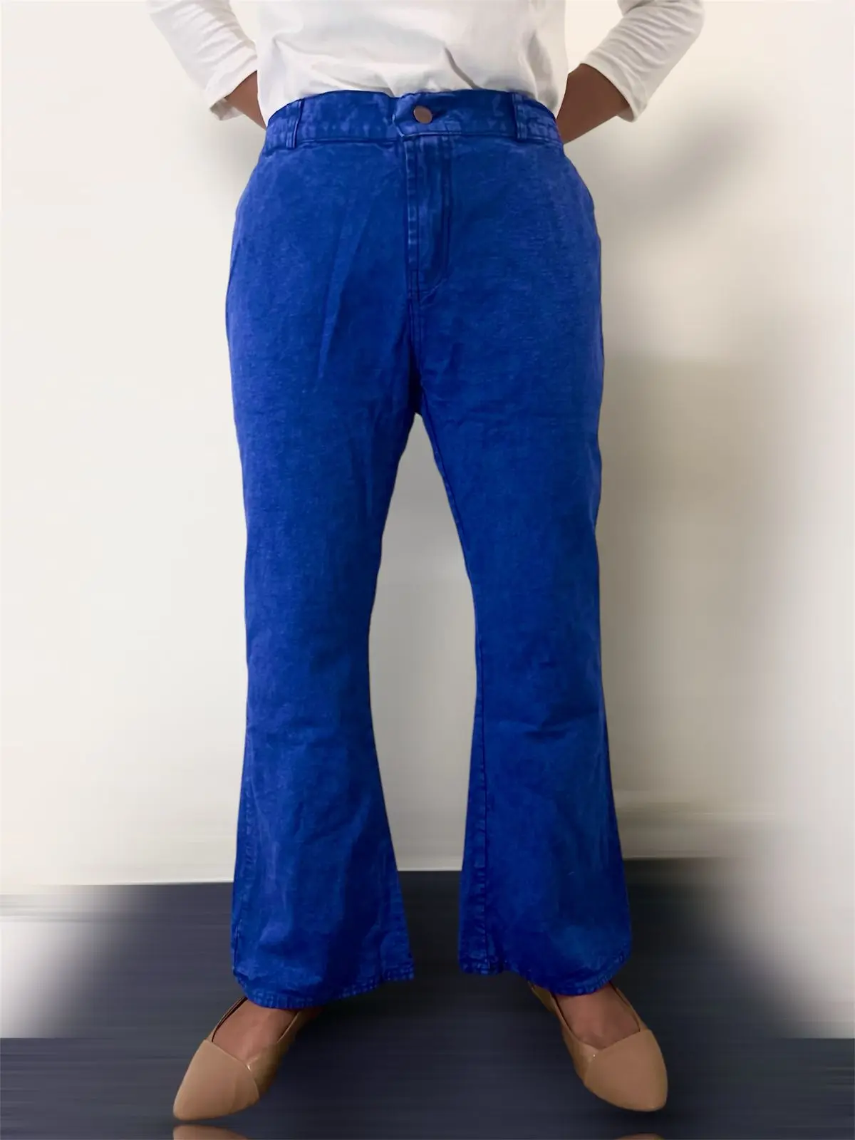 Flare Pants - Highwaist Cutbray Jeans Wanita Celana Panjang Kulot Cewek Denim