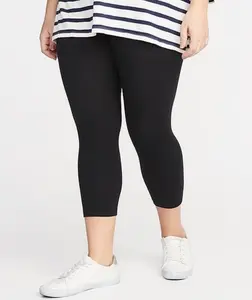 Legging Super Jumbo Pendek 7per8 Stretch Tebal Wanita