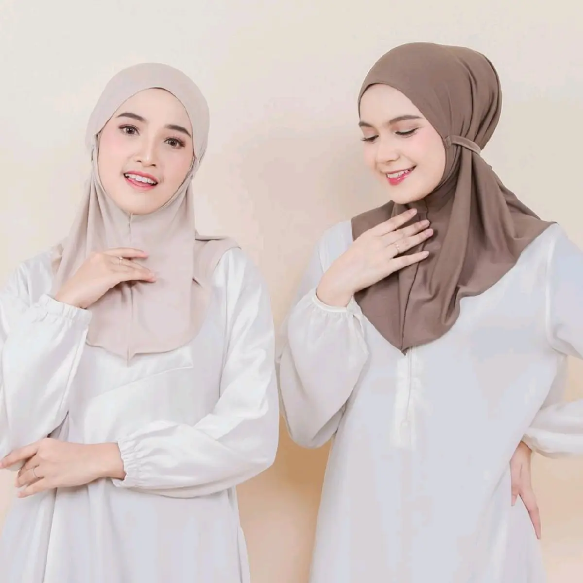 PUSSAT Zafira Hijab Bergo Tali Non Pet Spandeks Jersey Premium Hijab Olahraga Hijab Instan Daily Hijab Jilbab Sport Kerudung Anti Ribet