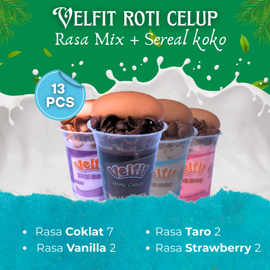 MIX 4 RASA 13 CUP VELFIT UNTUK SARAPAN SEHAT DIRUMAH