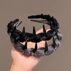 Bando Sisir Gerigi Fluffy Elastis Elegant Korean Head Band / Bando Sirkam Korea