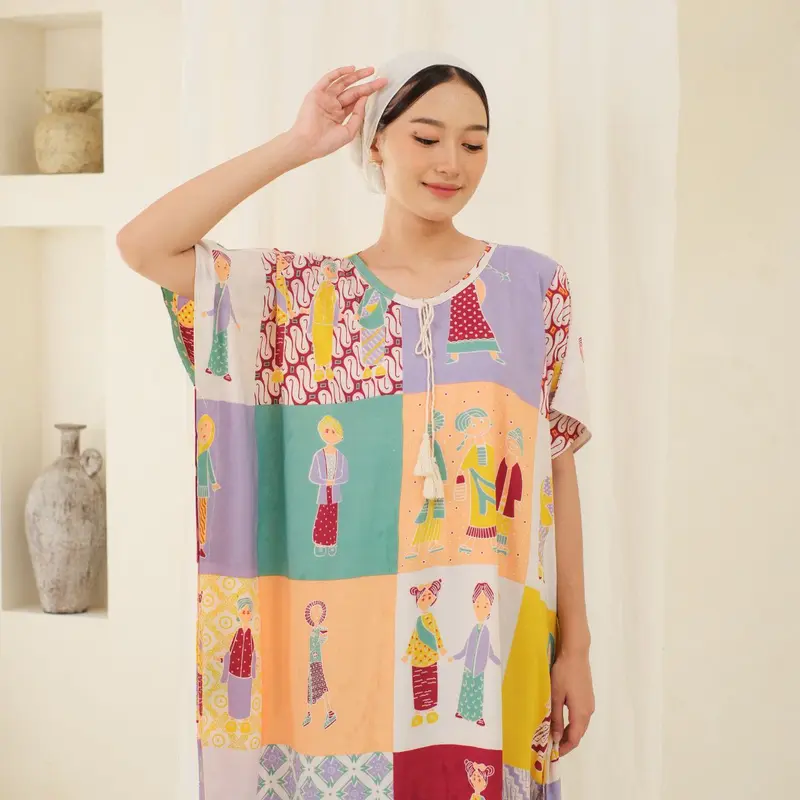 DASTER LOWO TEDJO BUSUI BUMIL JUMBO LD 150CM DASTER KELELAWAR DASTER TERLARIS Batik Panjang Rayon Bumil Motif - SYEMI GROSIR 3