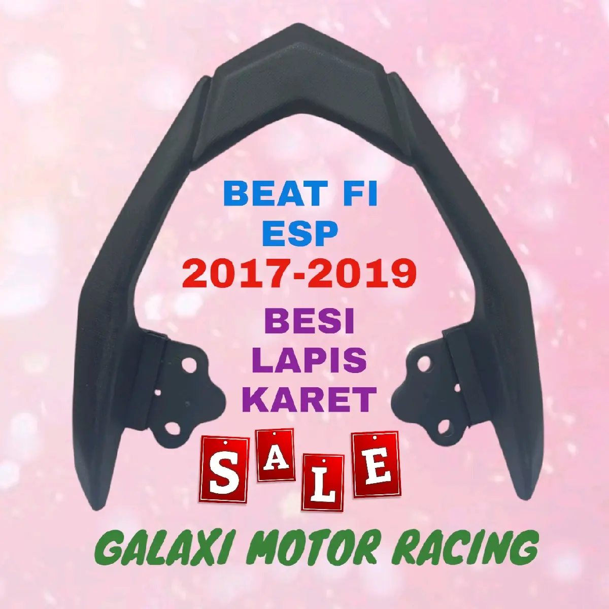 BEHEL JOK BELAKANG BEAT FI ESP BAHAN BESI LAPIS KARET KUALITAS ORI Motor