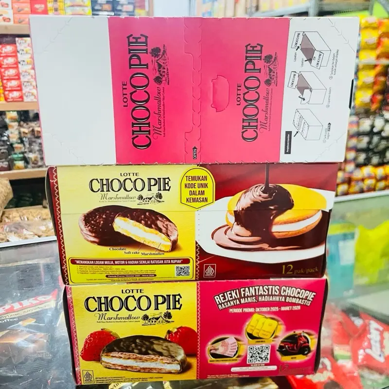 LOTTE Chocopie Marshmallow Cake isi Marshmallow Salut Cokelat Rezeki Fantastis Chocopie Rasa Manis Hadiannya Bombastis