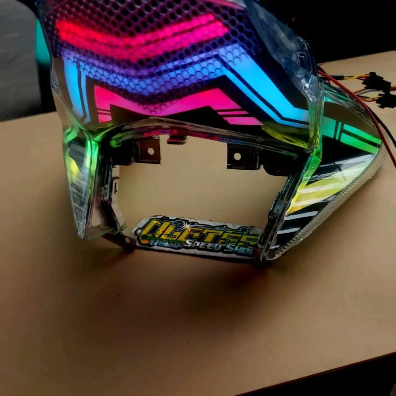 stoplamp Honda Vario125 custom RGB bluetooth , rem berubah warna pnp soket tinggal colok 3
