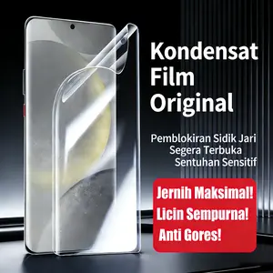 [COD] Pelindung Layar Hydrogel Jernih, Anti Pecah & Sidik Jari untuk Layar Lengkung, Kompatibel untuk Samsung S23/S24/S25/S26 Ultra