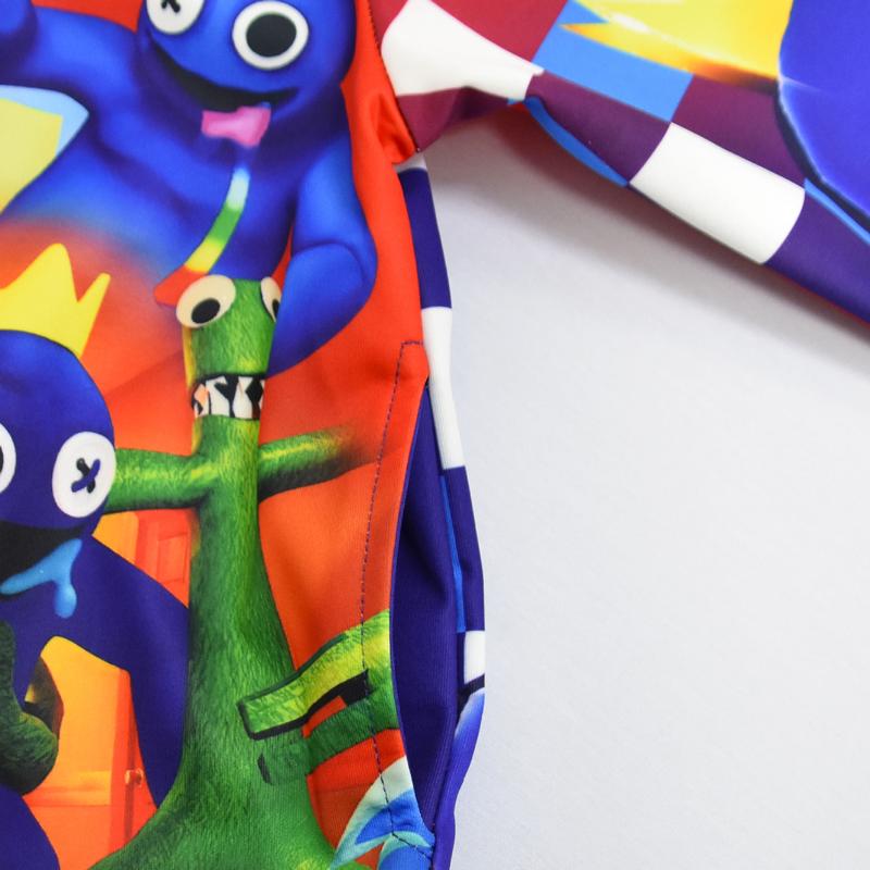 Boys Rainbow Friends Jacket Cartoon Hooded Spring Autumn Casual Clothes 6
