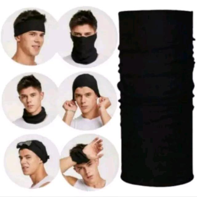 Masker BAFF Multifungsi Buffi Polos Hitam/Motif 3