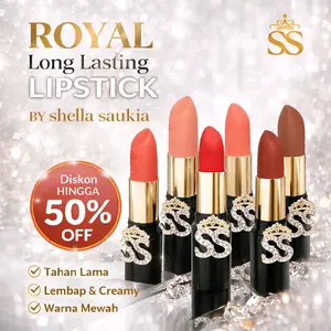 SS YOUR MAKE UP - Royal Long Lasting Lipstick Shellasaukia / Lipstik ss / Lipstik ssyourmakeup Rossy Pink Cinnamon Nude Primerose Dusty Nude Swift Red Shellasaukia