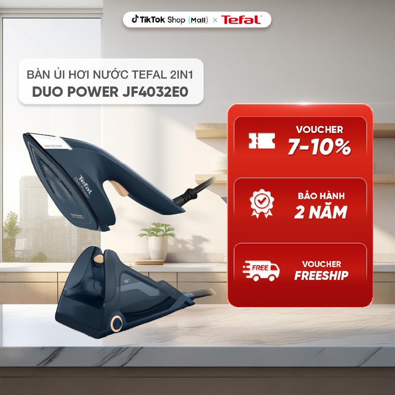 Bàn ủi hơi nước Tefal 2 trong 1 Duo Power JF4032E0 - Kết hợp ủi hơi và cầm tay