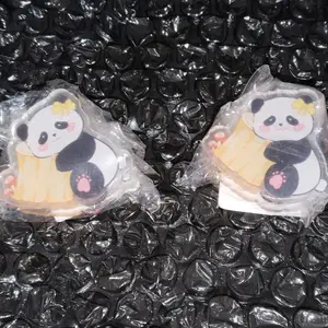 Paper Clip Akrilik Clip Panda Lucu Bentuk Unik Paper Clip Buku Aesthetic Penjepit Kertas Clipper Foto Akrilik Panda Photo Clip Kreatif Klip Plastik