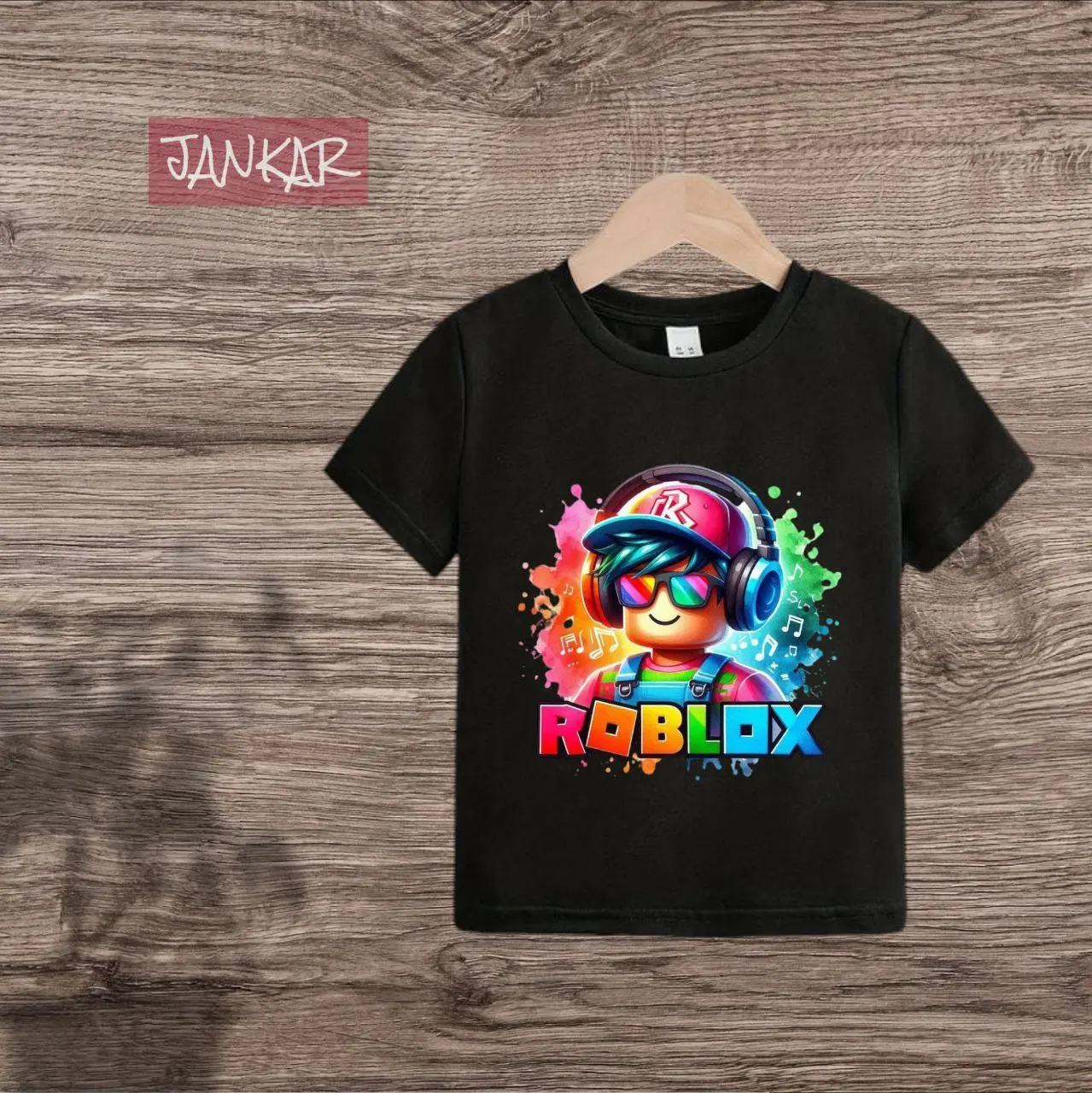 (BISA COD) KAOS ANAK KAOS DISTRO ANAK LENGAN PENDEK UNISEX LAKI-LAKI PEREMPUAN MOTIF ROBLOX USIA 2-11 TAHUN