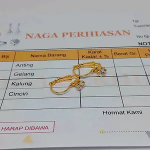 ANTING EMAS MUDA FREE SURAT ANTING MATA SATU WANITA DEWASA