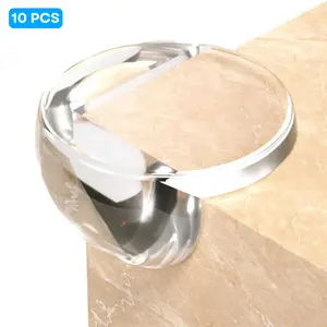10pcs Pelindung Siku Sudut Meja PVC Model O Besar Kecil Pengaman Anak Bayi Table Corner Protector Redam Benturan