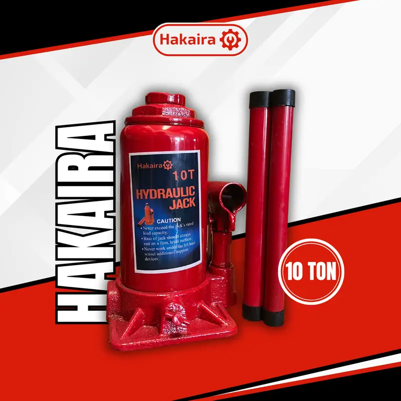 Dongkrak Botol 10 Ton Hydraulic Jack 10 ton - Hakaira Merah - Hakaira Distributor Dongkrak 0