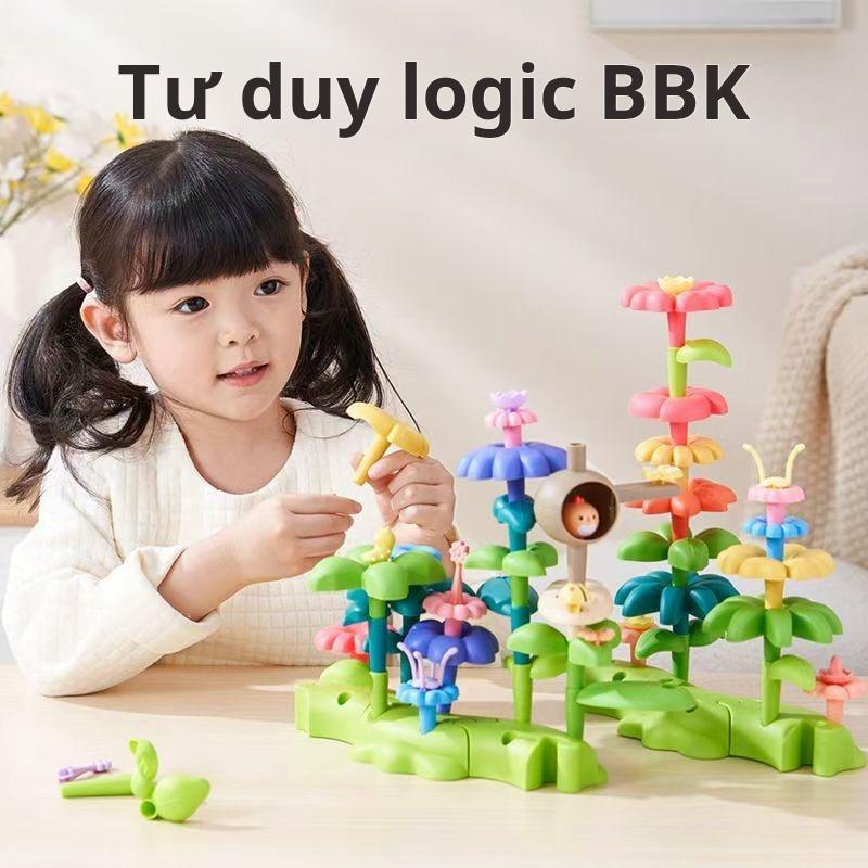 Đồ Chơi Lắp Ráp Vườn Khối Xây Dựng Mảnh Lớn Dành Cho Trẻ Em Thích Hợp Để Cắm Hoa Lắp Ráp Giáo Dục Quà Tặng Trẻ Em Tự Làm Cho Bé