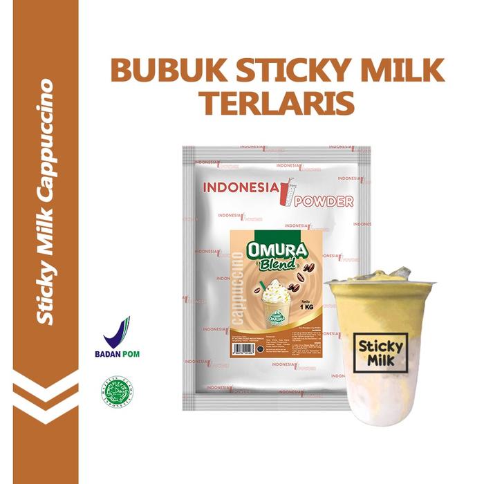 Gambar Bubuk Minuman Es Sticky Milk Premium Rasa Cappucino / Capucino / Kapucino 500 GR Mengandung Gula Susu Dan Krimer Es Kwentel Omura Powder dari OMURA POWDER SHOP Kota Administrasi Jakarta Barat Tokopedia