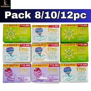 [8/10/12] Sabun Fres bar batang kemasam 72gr Makaron Wangi murah Sabun mandi