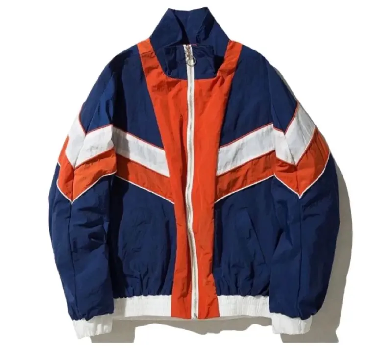 Jaket Winbreaker Vintage Berpola Patchwork Multicolor Overflowstuff Unisex Pria 4