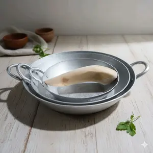 Cobek Kuping Garut Aluminium DM 15cm 20cm 25cm 29cm Hemat Biaya Dapur Alat Kitchenware Ringan Tahan Karat Mudah Dibersihkan Cocok Untuk Penggunaan Sehari-hari