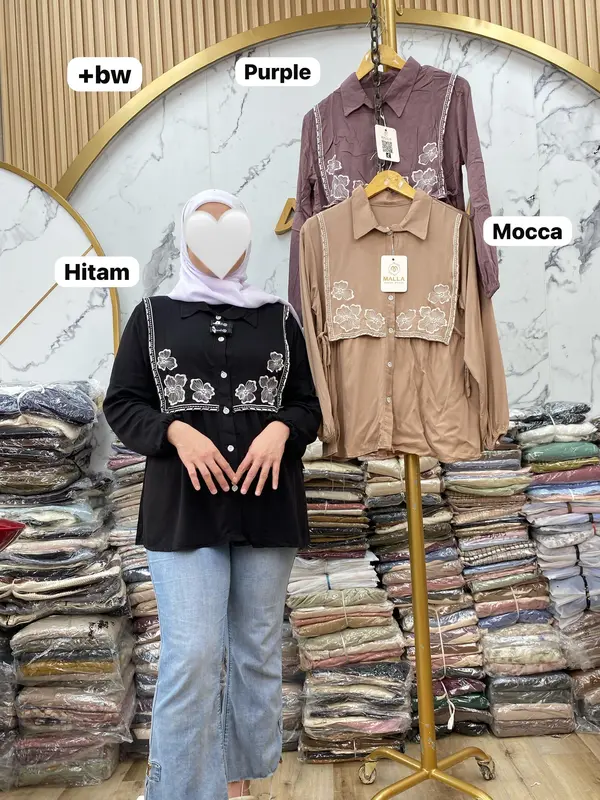 Live Exclusive MDM Atasan Vioraa Rayon Twill Fashion Wanita 2