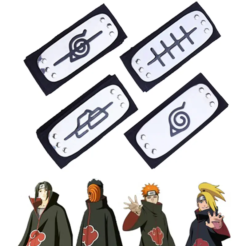 Băng Đô Anime Naruto Sasuke Uchiha Itachi Kakashi Pein, Phụ Kiện Cosplay Cho Người Lớn Và Trẻ Em, Phụ Kiện Halloween, Quà Tặng 0