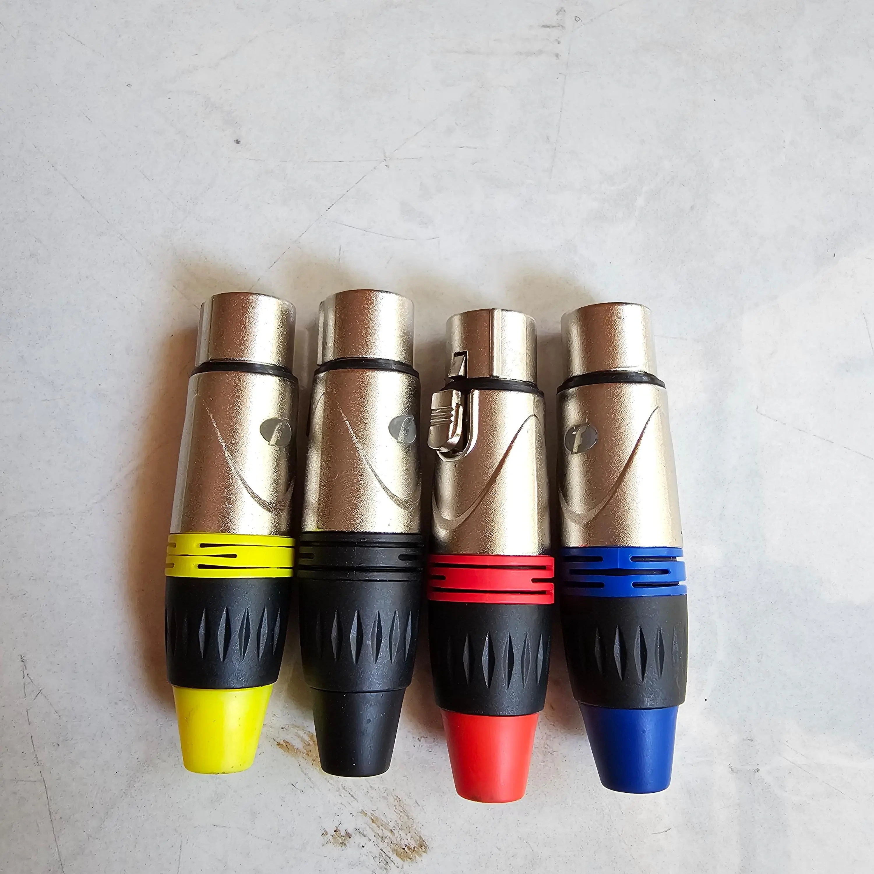 Jack Jeck Jek Mic Canon Female Fahrenheit A157G Jack XLR Cewek Gold