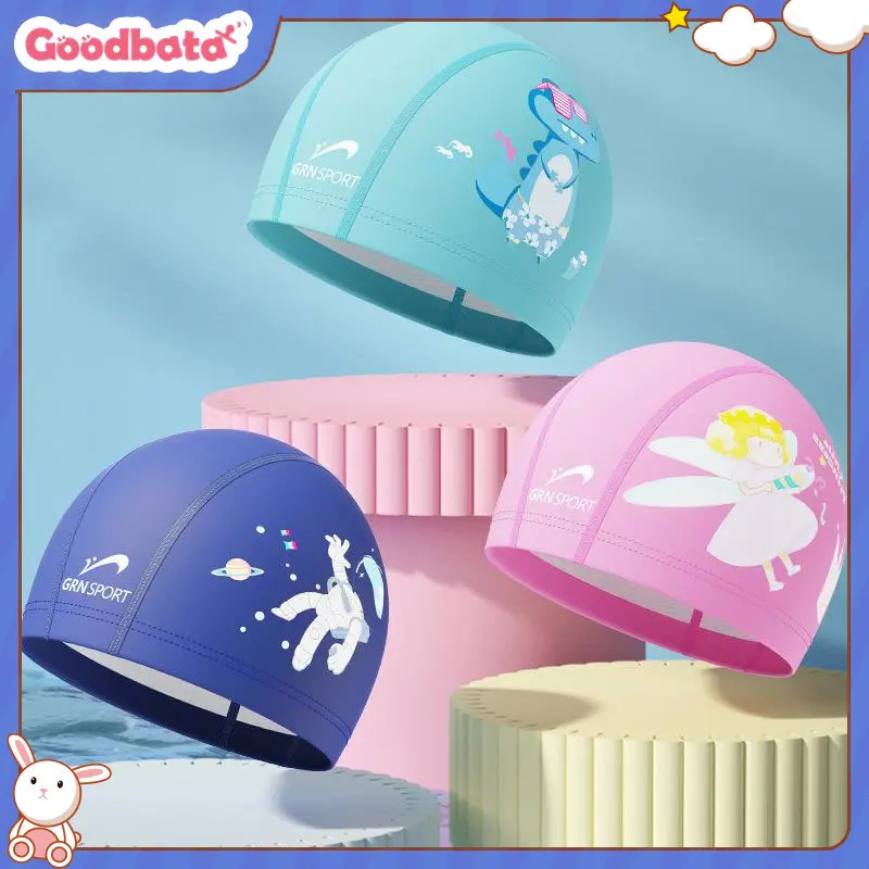 【Goodbata】Topi Renang Anak UPF 50+ / Topi Renang anti UV / Swimming Cap / Swim Cap