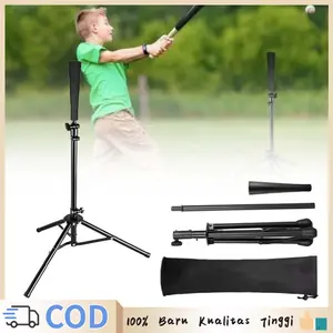 3pod Softball Batting Tee Travel Baseball Rubber Top Batting Tee Anti Slip Durable Adjustable High Quality Portable Gear For Sports Training