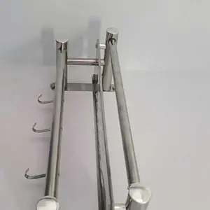 [NURUL119] Rak Kamar Mandi Rak dinding kamar mandi stainless minimalis Rak Handuk Gantungan Dinding Stainless Steel Rak Dinding Bumbu Dapur
