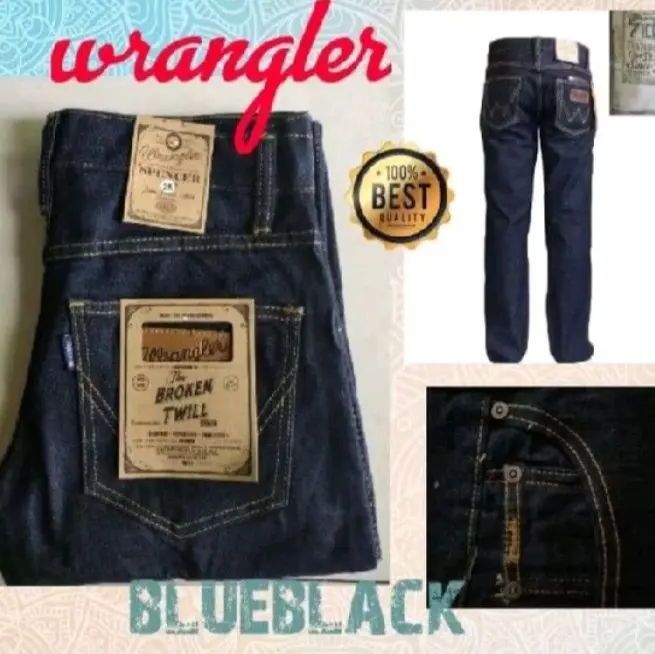 jeans reguler wrangler pria best seller Dewasa
