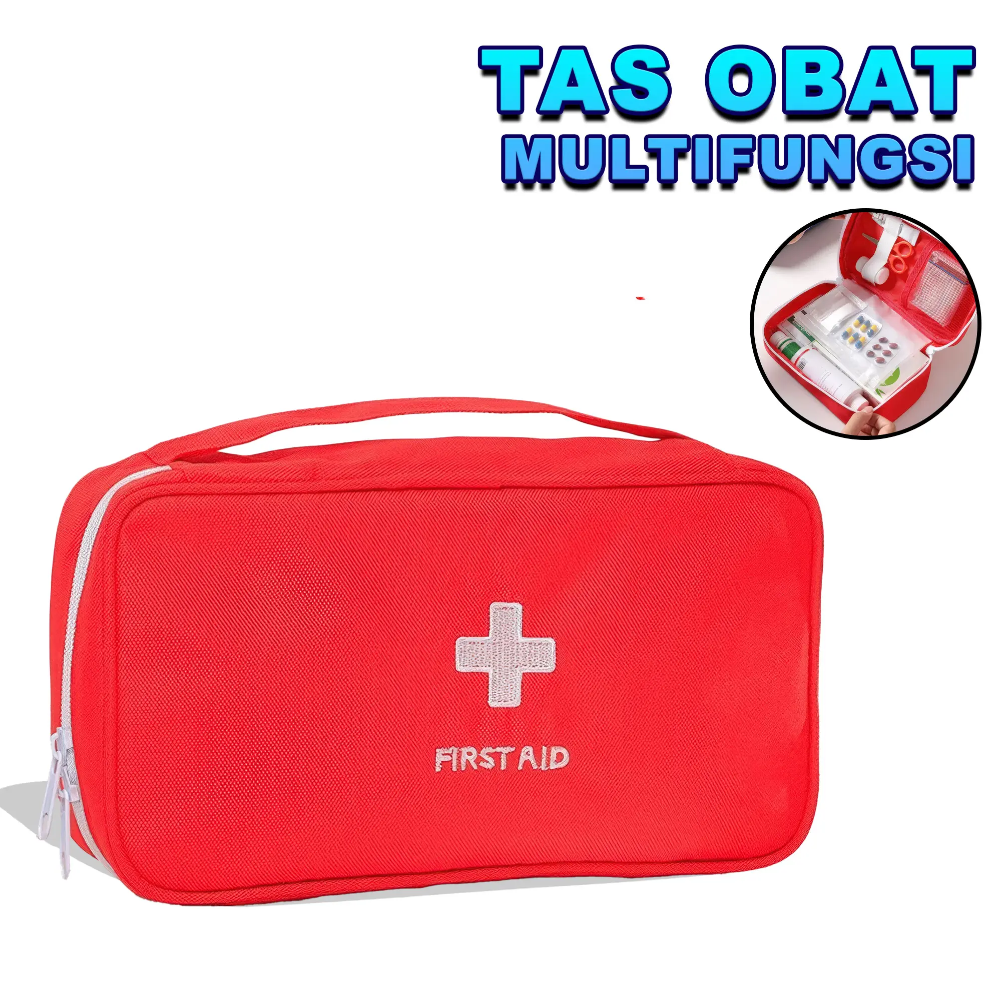 Tas Obat Medis P3K First Aid Kit Bag Tas Obat Portable Travel Pouch P3K Multifungsi -BK232