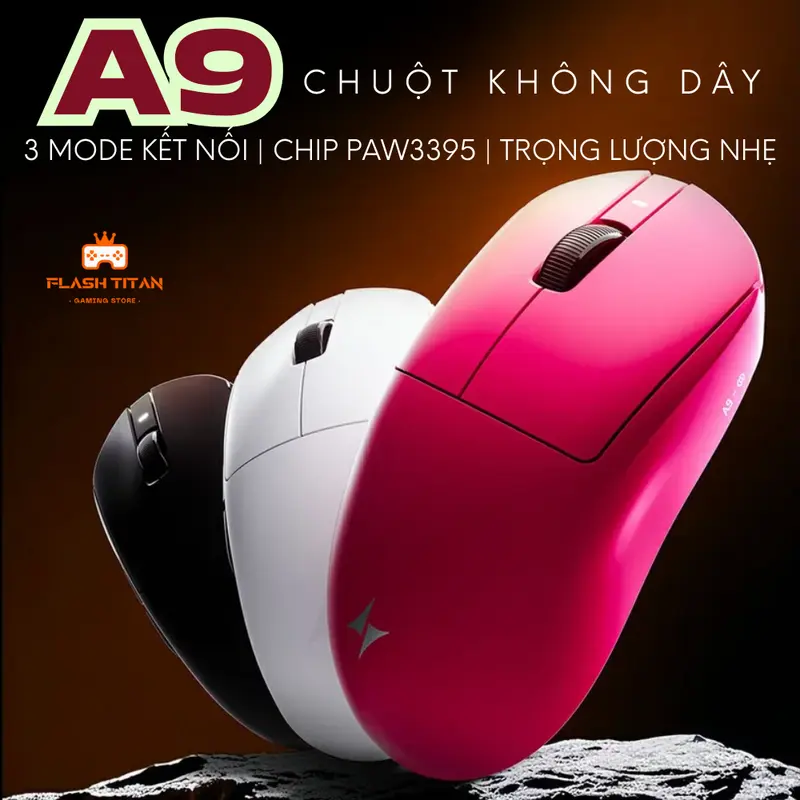 Chuột máy tính không dây ATK A9 Dragonfly - 3 mode kết nối - Có app tùy chỉnh - Sensor max PAW3395 | BigBuy360 - bigbuy360.vn Chuột máy tính không dây ATK A9 Dragonfly - 3 mode kết nối - Có app tùy chỉnh - Sensor max PAW3395 | BigBuy360 - bigbuy360.vn