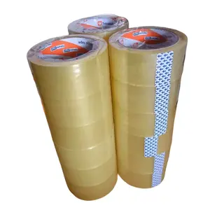 Lakban Bening Super 100 Yard 45mm x 45 Mikron Kualitas Industri Kuat Lengket dan Tarikan Ringan